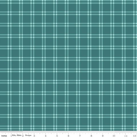 FLUTTER & BLOOM PICNIC PLAID TEAL