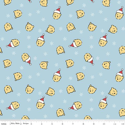 WINNIE-THE-POOH CHRISTMAS SANTA POOH JUMBLE BLUE