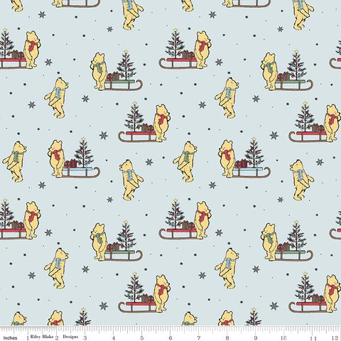 WINNIE-THE-POOH CHRISTMAS SLEDS POWDER