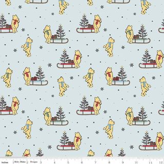 WINNIE-THE-POOH CHRISTMAS SLEDS POWDER