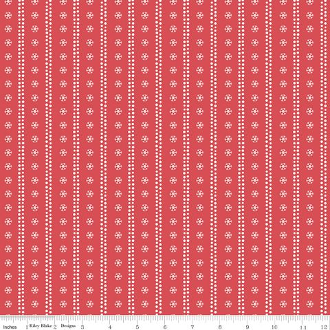 WINNIE-THE-POOH CHRISTMAS STRIPES RED