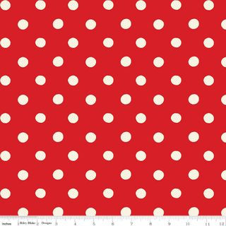 MAKE MERRY 107/108" WIDE BACK DOT RED