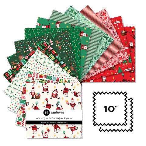 READY SET SANTA 10" SQUARE