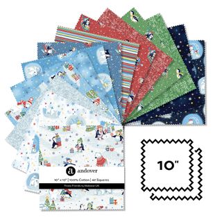 FROSTY FRIENDS  10" SQUARE