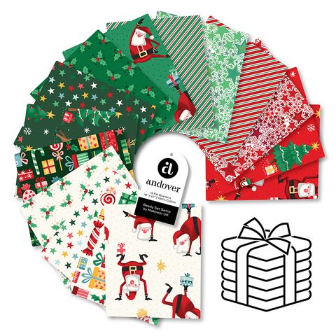 READY SET SANTA FAT QUARTER