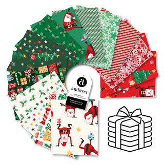 READY SET SANTA FAT QUARTER
