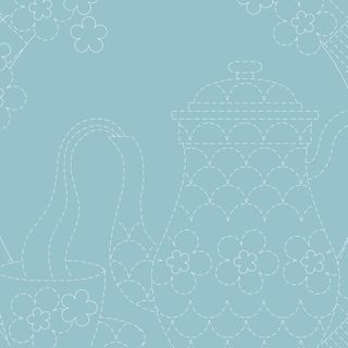 TEATIME SASHIKO BLUE LAGOON