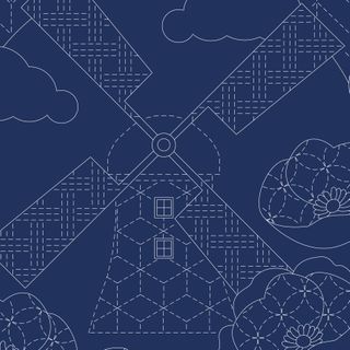 LITTLE SCENES SASHIKO NAVY