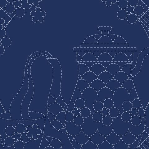 TEATIME SASHIKO NAVY