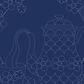 TEATIME SASHIKO NAVY