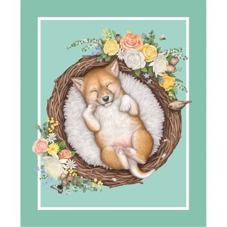 NATIVE NURSERY  COT PANEL