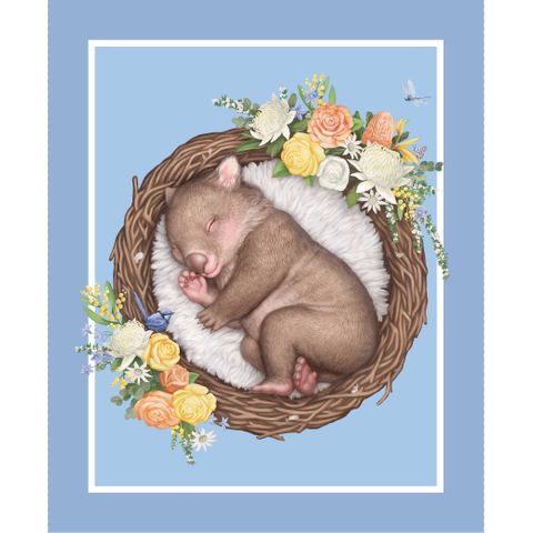 NATIVE NURSERY  COT PANEL