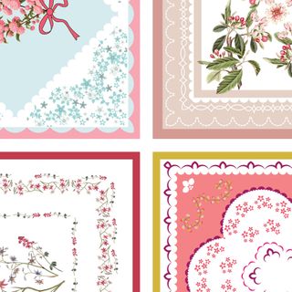 VINTAGE HANDKERCHIEF COTTON