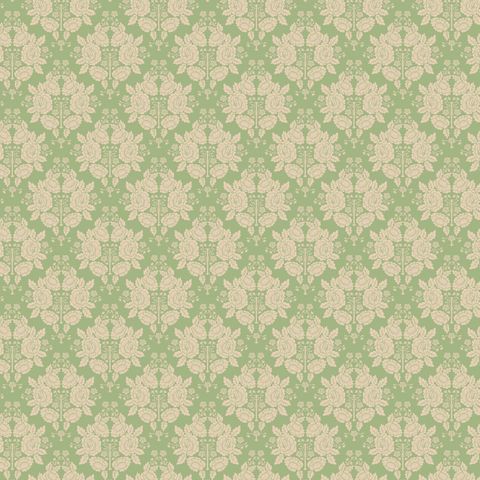 MOLLY & MAY GREEN DAMASK
