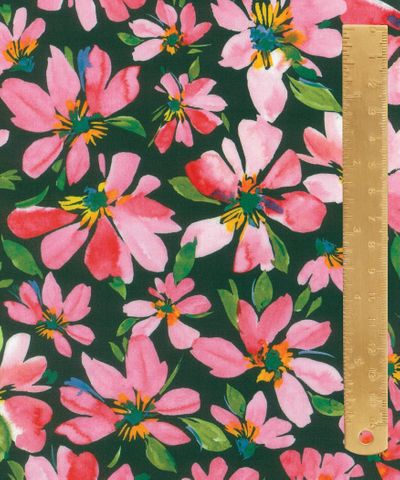 TANA LAWN GARDEN MELODY WATERCOLOUR PETALS
