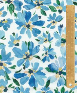 TANA LAWN GARDEN MELODY WATERCOLOUR PETALS