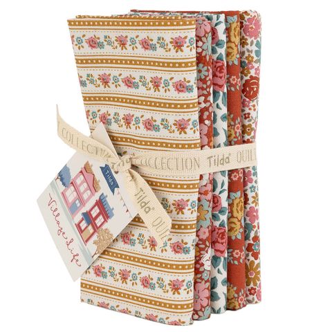 TILDA VILLAGE LIFE FQ BUNDLE RUST/OCHRE