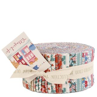 TILDA VILLAGE LIFE FABRIC ROLL 2.5" STRIPS