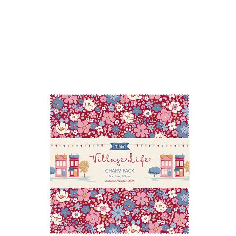 TILDA VILLAGE LIFE CHARM PACK 5" SQ