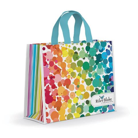 RILEY BLAKE DESIGNS COLORFUL CONFETTI VINYL TOTE B