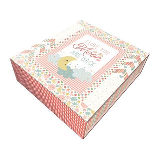 LOVE YOU TO THE MOON CORAL PANEL QUILT KIT - LOVE