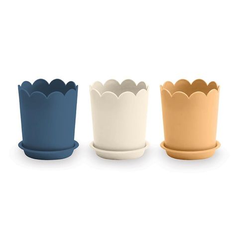 LORI HOLT DENIM & DAISY FLOWER POTS