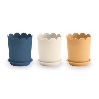 LORI HOLT DENIM & DAISY FLOWER POTS