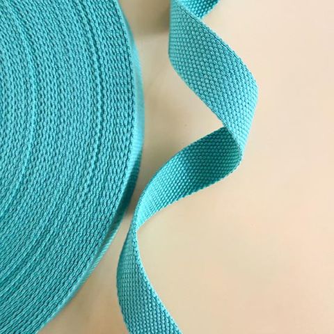 MINKI KIM 1" COTTON WEBBING TEAL (50 YARDS)
