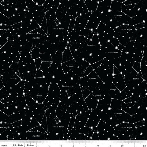 REACH FOR THE STARS WITH NASA CONSTELLATIONS BLACK