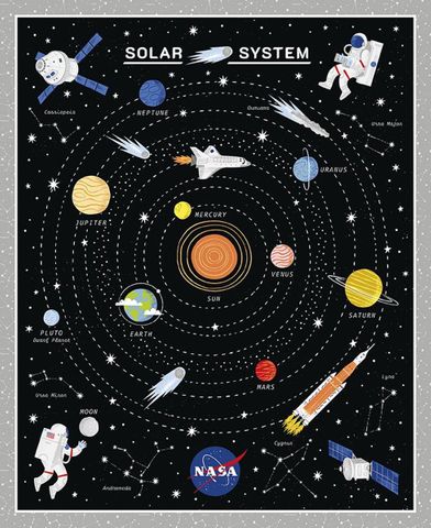 REACH FOR THE STARS WITH NASA 35 1/2" X 43 1/2" GA