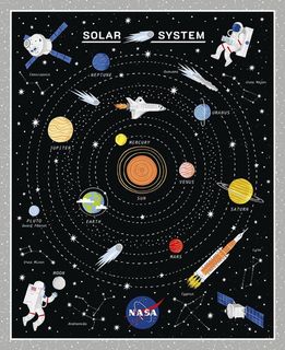 REACH FOR THE STARS WITH NASA 35 1/2" X 43 1/2" GA