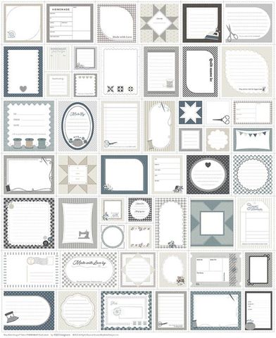 RILEY BLAKE DESIGNS 35 1/2" X 43 1/2" QUILT LABELS