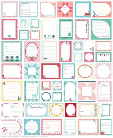RILEY BLAKE DESIGNS 35 1/2" X 43 1/2" QUILT LABELS