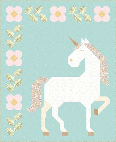 UNICORN GARDEN QUILT STORE DISPLAY - LITTLE POSIES