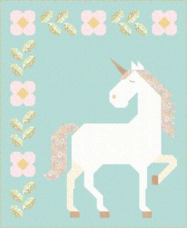 UNICORN GARDEN QUILT STORE DISPLAY - LITTLE POSIES