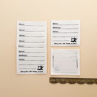 MINKI KIM NOTE COTTON LABELS