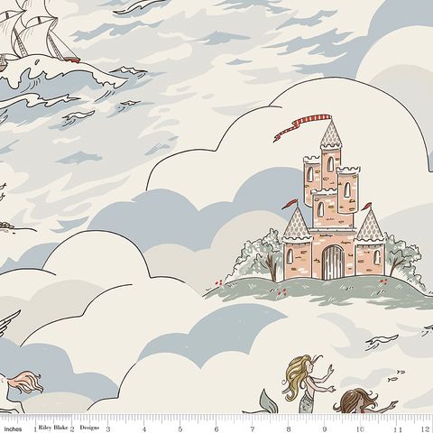 STORY LAND 107/108" WIDE BACK CREAM