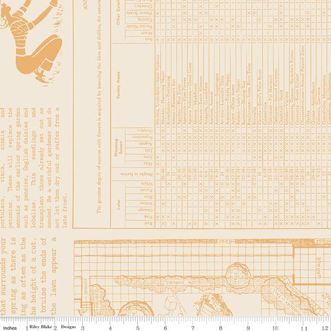 DENIM & DAISY 107/108" WIDE BACK FARMER'S ALMANAC