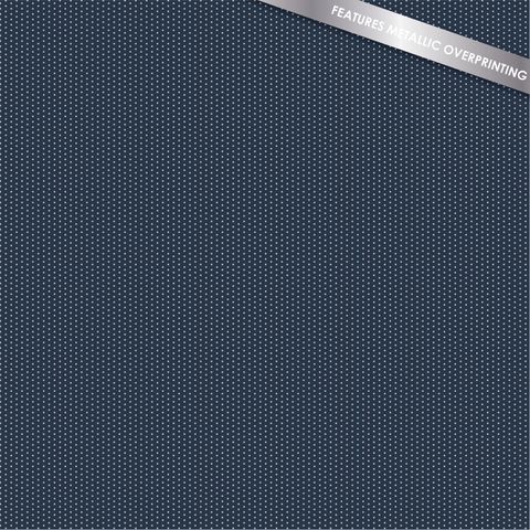 PINPRICKS NAVY - SILVER METALLIC