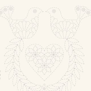 SASHIKO STOCKING NATURAL