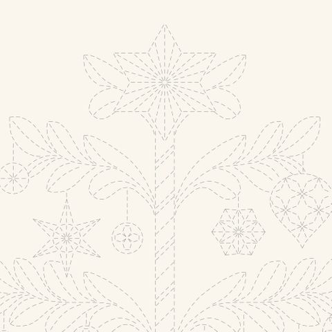 SASHIKO TREE NATURAL