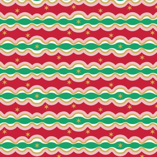 HOLLY JOLLY BAUBLE STRIPE METALLIC