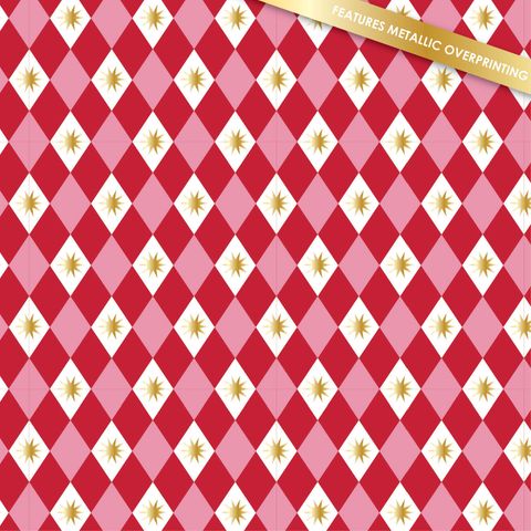 HOLLY JOLLY DIAMONDS METALLIC