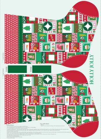 HOLLY JOLLY STOCKING