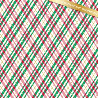 HOLLY JOLLY PLAID METALLIC