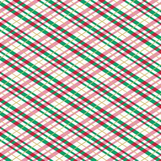 HOLLY JOLLY PLAID METALLIC