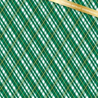 HOLLY JOLLY PLAID METALLIC