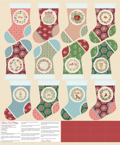 CHRISTMAS WISH STOCKING PANEL