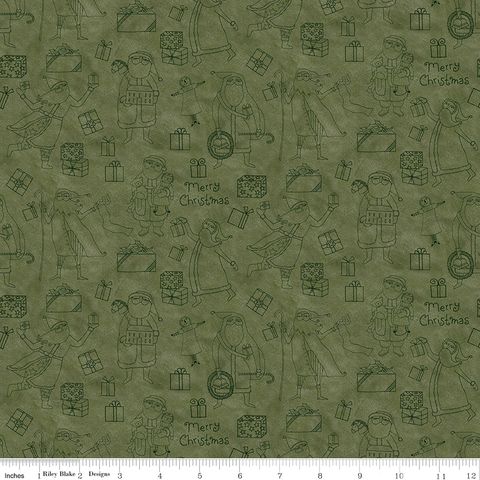 #NAUGHTY OR NICE SANTAS AND GIFTS GREEN