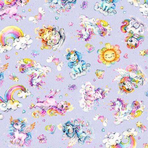UNICORN WISHED & RAINBOW KISSES PURPLE